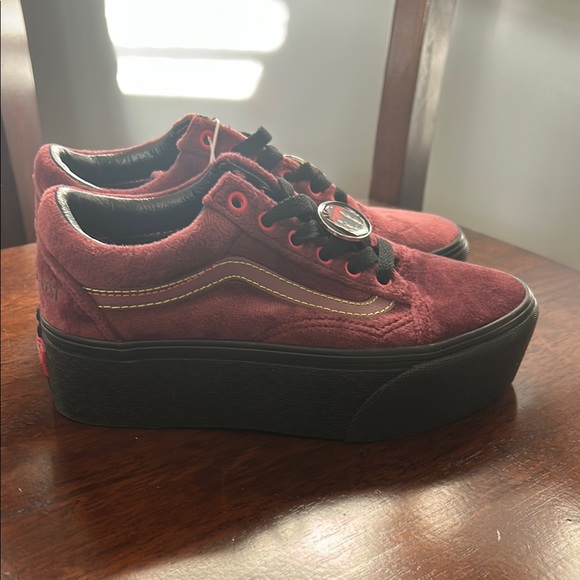 Vans x Disney Burgundy Sneakers! - Picture 5 of 6